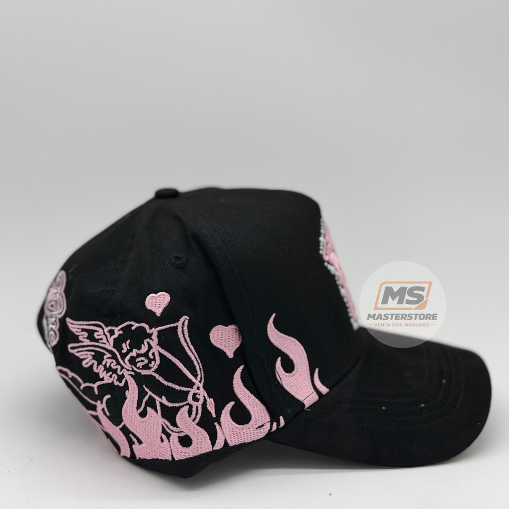 Gorra 31 NY Negra-Rosa