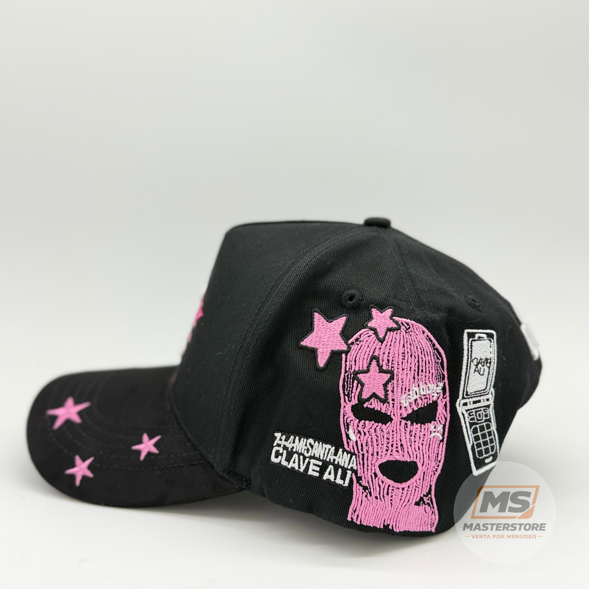 Gorra DH H-Ali Negra-Rosa