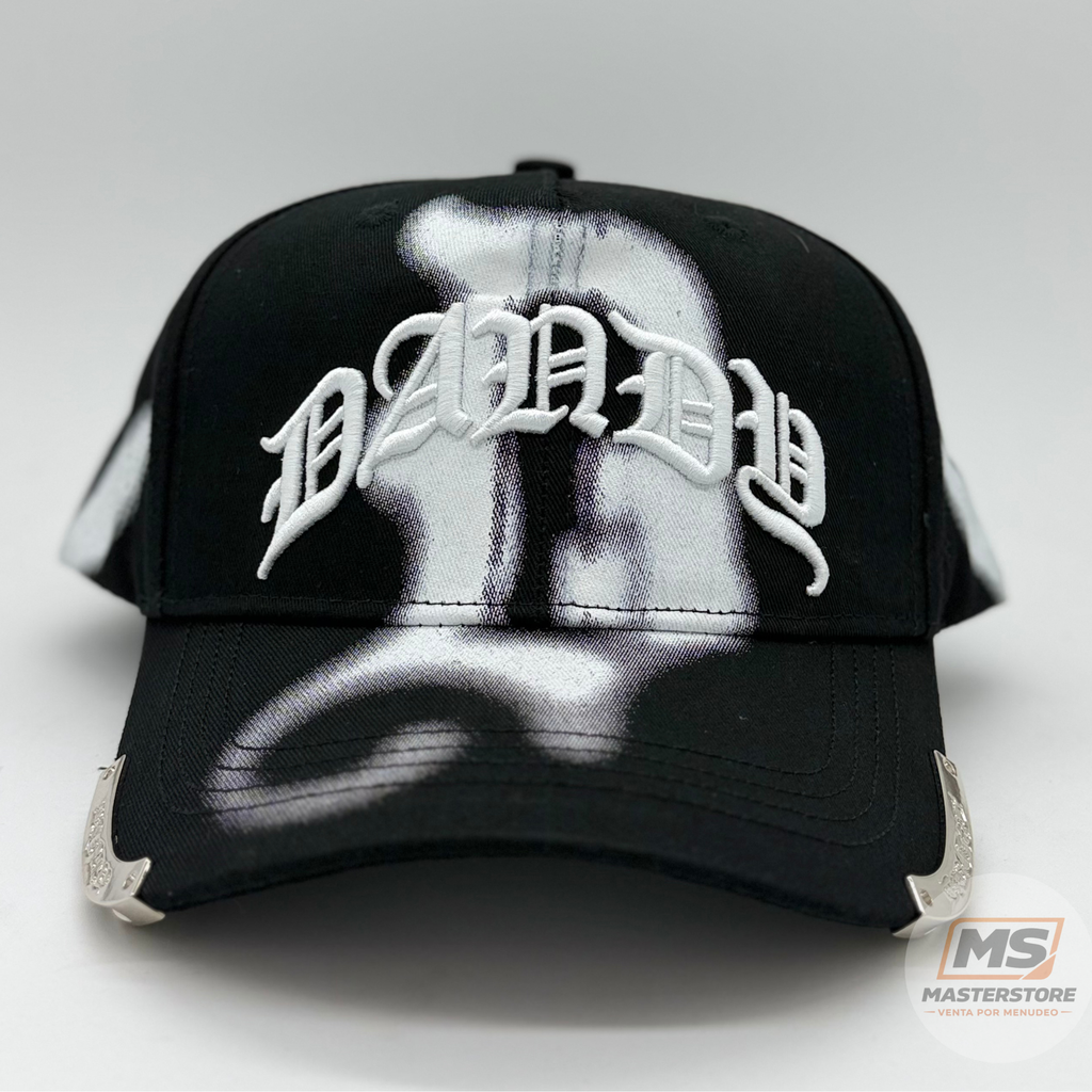 Gorra DH D Blanca-Negro