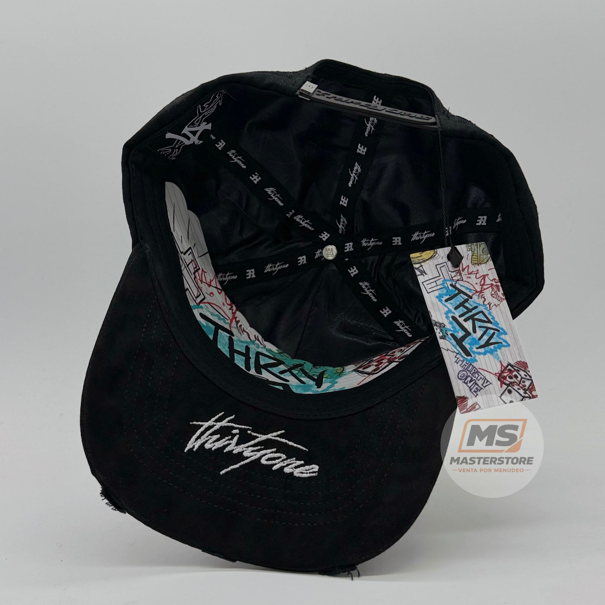 Gorra D31H LA Negro-Blanco