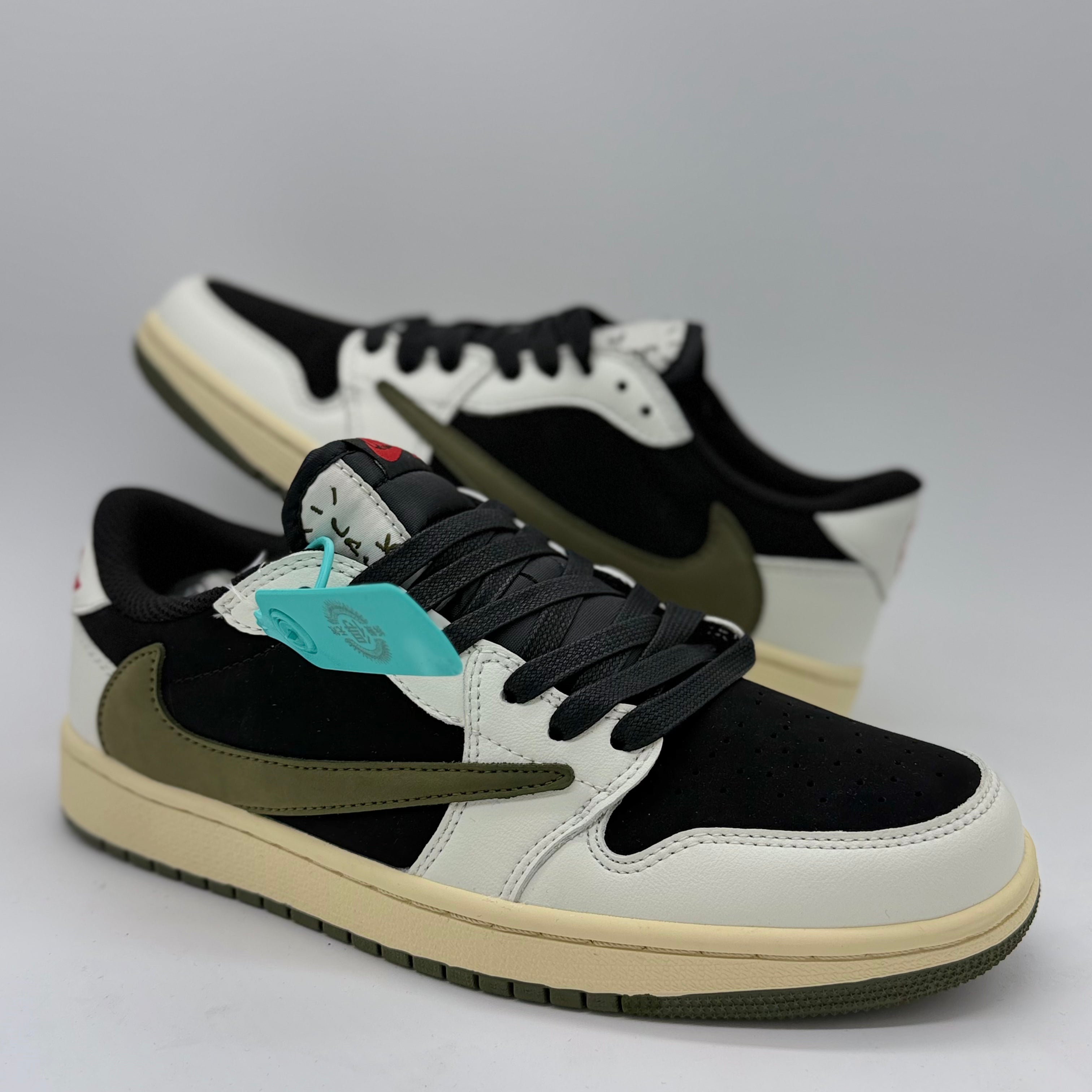 Sneakers TS Beige-Negro-Verde