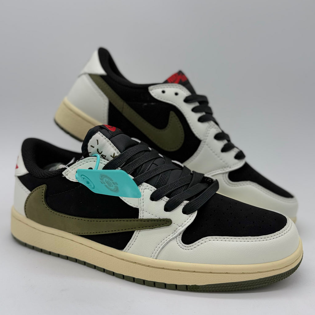 Sneakers TS Beige-Negro-Verde