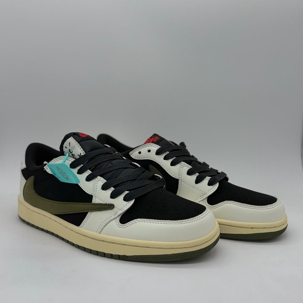 Sneakers TS Beige-Negro-Verde